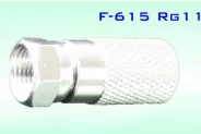     F-connector to coaxial cable F-Plug RG11 (F-615)