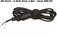   DC CORD 2.5x0.7mm 1.8m (Asus EEE PC) Quality