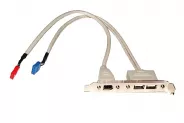  Cable Bracket 2 Port USB2.0 A + 1 Port 1394 to 10 + 8 Pin IDC Header