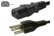   AC Power supply cable cord 3-pin (C13-US 1.8m)