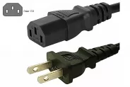  AC Power supply cable cord 3-pin (C13-US 1.8m)
