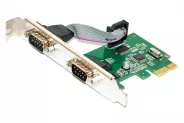  PCI-e to 2x Serial port (DB-9 Male) Card