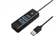 USB HUB 3-Port USB 3.0 to 2xUSB 3.0 1xType-C (Orico PWC2U-U3-015-BK-EP)