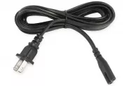   AC Power supply cable cord 2-pin (C7-US 1.8m)
