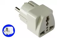  AC Power Plug Travel Adapter Converter (UK US AU to EU Schuko)