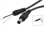    DC Power Jack male with cable 1m (5.5x2.5mm)