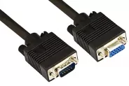  VGA Cable Ferrite Black [DB15(M) to DB15(F) 1.8m]