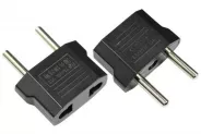  AC Power Plug Travel Adapter Converter (US EU to EU 2-pin)