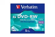 DVD-RW 4.7GB 120min 4x Rewritable Verbatim (. 10mm  1.)
