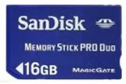   MS ProDuo  16GB Flash Card (SanDisk SDMSPD-16384-A10)