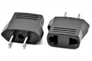  AC Power Plug Travel Adapter Converter (EU to US 2-pin)