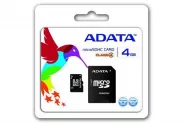   SDHC   4GB Flash Card (A-Data micro 1xAdapter Class 4)