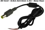   DC CORD 6.5x1.4x4.4mm 2-pin 1.2m (SONY VAIO)