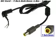   DC CORD 7.9x1.0x5.5mm 2-pin 1.5m (IBM LENOVO)