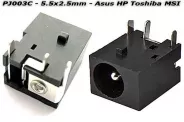  DC Power Jack PJ003C 5.5x2.5mm (Asus HP Compaq FS Toshiba MSI)