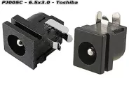  DC Power Jack PJ005C 6.5x3.0mm (Toshiba)