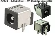  DC Power Jack PJ011 5.5x2.5mm (HP Compaq Toshiba Acer IBM PB)