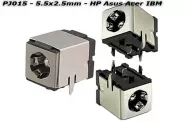  DC Power Jack PJ015 5.5x2.5mm (HP Compaq Asus Fujitsu Acer IBM)