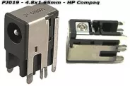  DC Power Jack PJ019 4.8x1.65mm (HP Compaq)