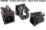  DC Power Jack PJ046A 6.5x1.4x4.4mm (Sony Vaio Fujitsu Siemens)