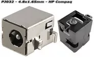  DC Power Jack PJ032 4.8x1.65mm (HP Compaq)