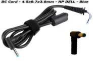   DC CORD 4.5x0.7x3mm 3-pin 1.5m (HP Dell) Blue 150W