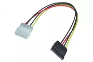  Cable Molex 4pin male to 1xSATA power 15cm (SATA power cable)