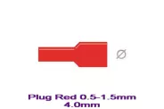 �������� ������� ������ Plug Red 0.5-1.5mm A:4.0mm B:27.7mm ��.10��