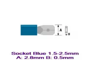 �������� ������� ������ Socket Blue 1.5-2.5mm A:2.8mm B:0.5mm ��.10��