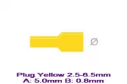 �������� ������� ������ Plug Yellow 2.5-6.5mm A:5.0mm B:0.8mm ��.10��