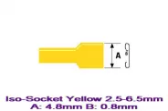    Iso-Socket Yellow 2.5-6.5mm A:4.8 0.8B:mm .10