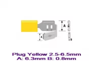 �������� ������� ������ Plug Yellow 2.5-6.5mm A:6.3mm 0.8B:mm ��.10��