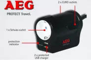  1+2   2x USB (AEG Protect Travel Surge Protector)