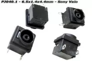  DC Power Jack PJ040.1 6.5x1.4x4.4mm (Sony Vaio)