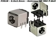  DC Power Jack PJ018 5.5x2.5mm (Gateway HP MSI Packard Bell IBM)