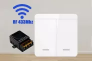 Wireless ON OFF Remote control RF433 �������� ���� (KEBIDU 1 Sw. 2button)