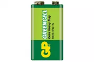  9V 6F22 size PP3 battery Zinc Carbon (GP Greencell) .10  1