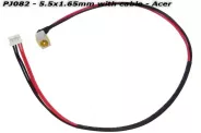  DC Power Jack PJ082 5.5x1.65mm w/cable 36 (Acer)