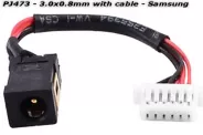  DC Power Jack PJ473 3.0x0.8mm w/cable 5 (Samsung)