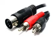  Cable Audio Video [Din(M) 5pin to 2 RCA(F) 1.2m]