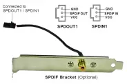  Cable Bracket SPDIF-Out RCA Port to 3 Pin IDC Header