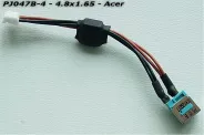  DC Power Jack PJ047B-4 5.5x1.65mm w/cable 8 (Acer)