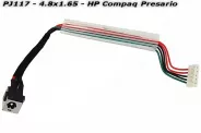  DC Power Jack PJ117 4.8x1.65mm w/cable 16 (HP Compaq)