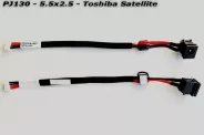  DC Power Jack PJ130 5.5x2.5mm w/cable 17 (Toshiba Satellite)