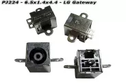  DC Power Jack PJ224 6.5x1.4x4.4mm (LG Gateway)