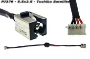  DC Power Jack PJ379 5.5x2.5mm w/cable 20 (Toshiba Satellite)