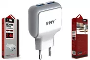  Tablet 220V to 5V 2.4A 12W  2xUSB Out (EMY MY-220 Charger)