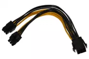 ����� Cable 1x 6Pin PCI-E (M) to 2x6Pin PCI-E (F) 24cm (Power to VGA)
