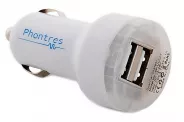  Car Charger 12-24V to 5.0V 2.1A 10W  USB (Phontres SP-UCC07 2A)