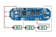 BMS ������� ������ 3S �� Li-ion Li-pol ������� (11.1V BMS 3S 5A 18650)